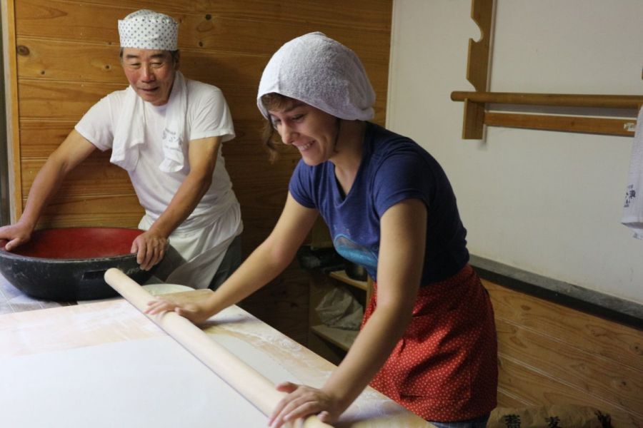 御神楽温泉そば打ち体験もできます（要予約）