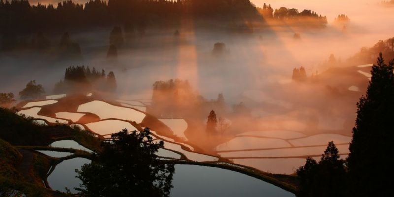 春先と晩秋に見られる「水鏡」は絶景