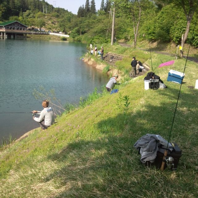 無料で釣り（ニジマス・鯉）が楽しめます