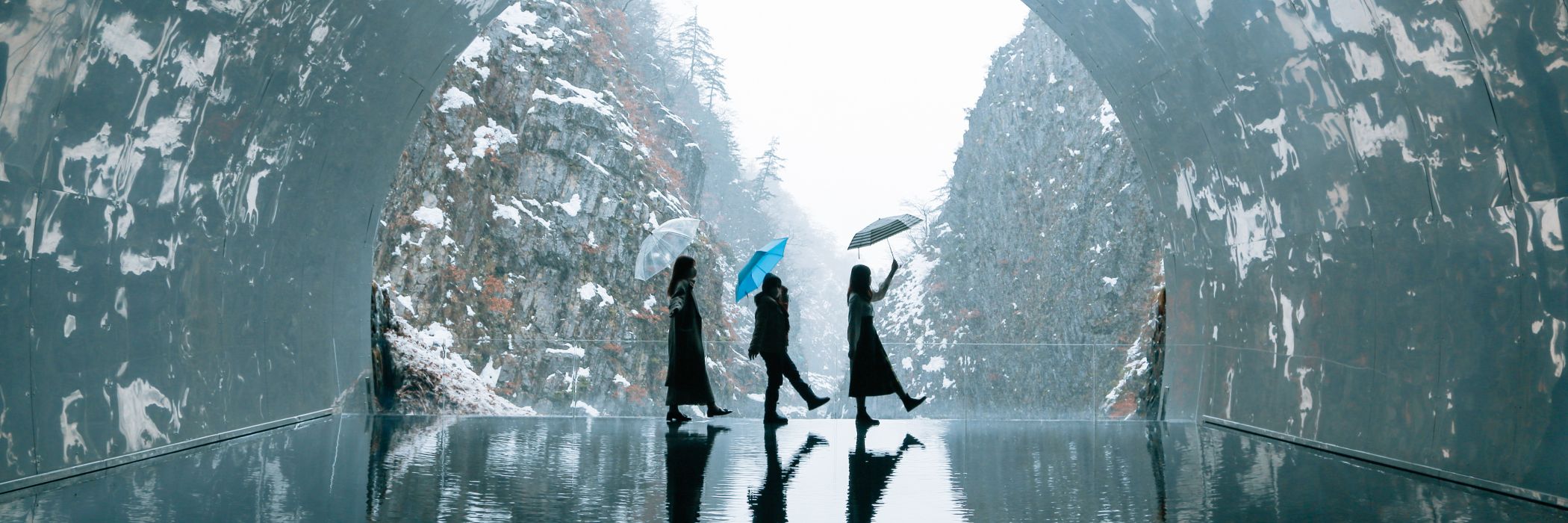 冬の清津峡／十日町市