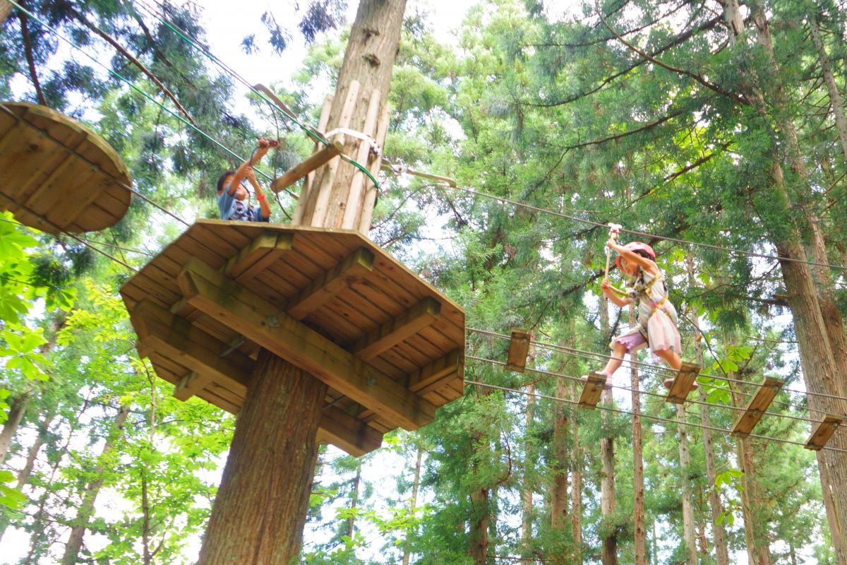 フォレストアドベンチャー湯沢中里で子どもも大人も全力で遊んできた！／湯沢町