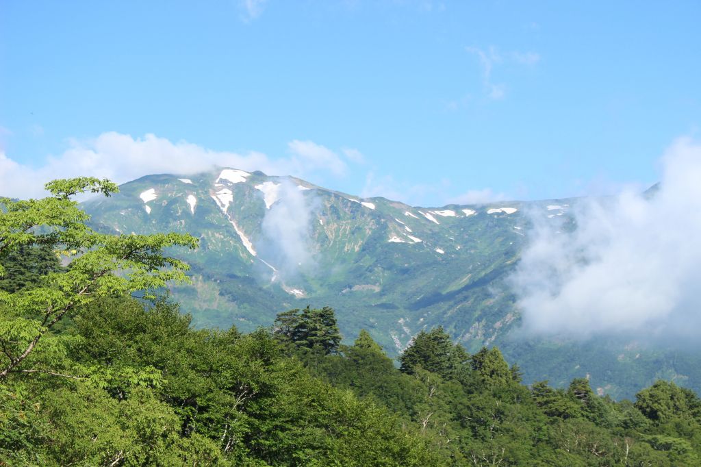 北アルプスの山々