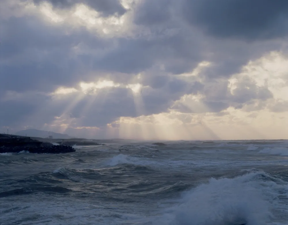 荒ぶる海