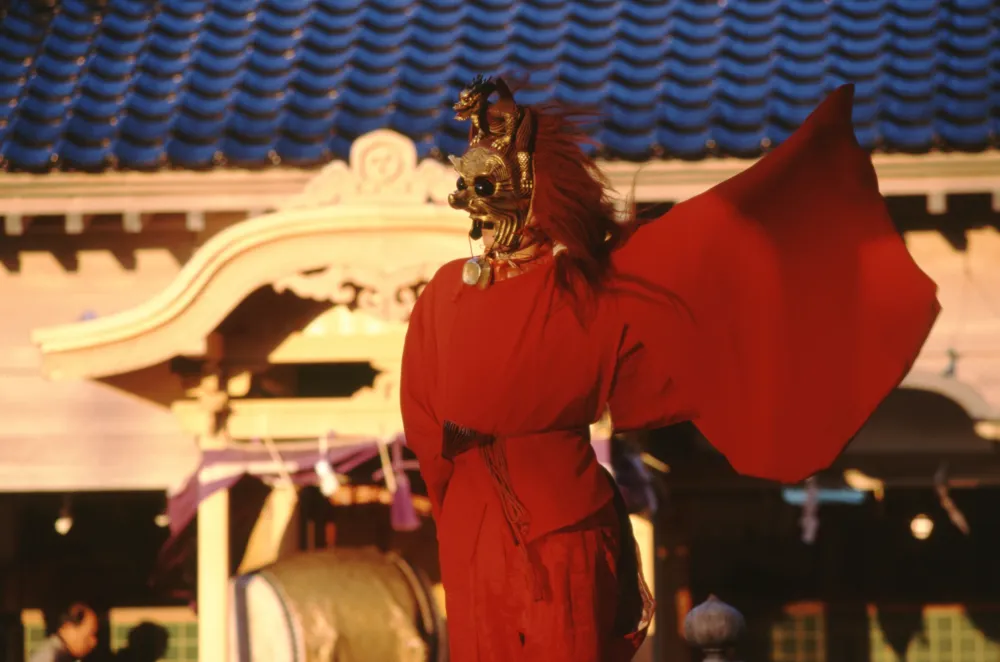 白山神社春季大祭舞楽