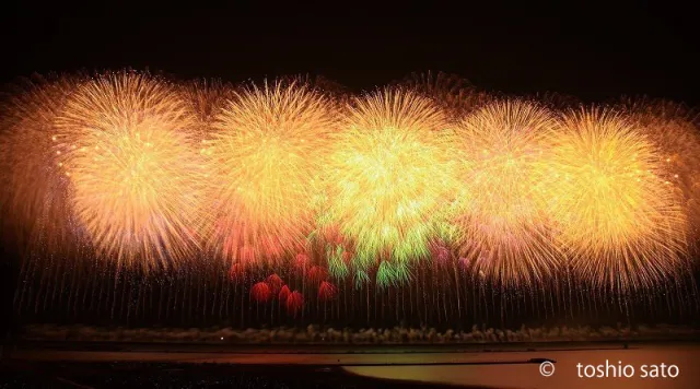 『海の柏崎』の大花火