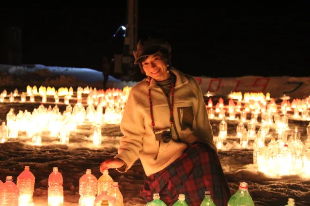 キャンドルの灯が雪を照らす幻想的なイベント。「灯の回廊」に行ってきました!/上越市