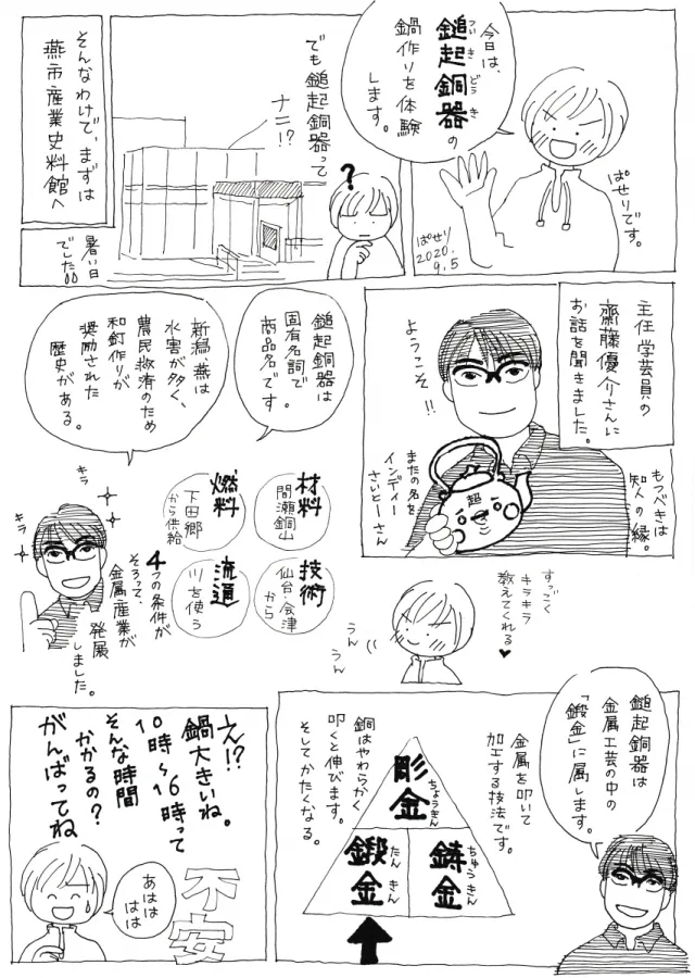 ひたすら叩く！鎚起銅器を作ってみた／燕市・三条市