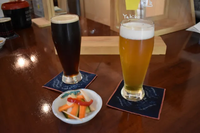 色々忘れて、あの伊彌彦エールを昼間から飲むぞ/弥彦村