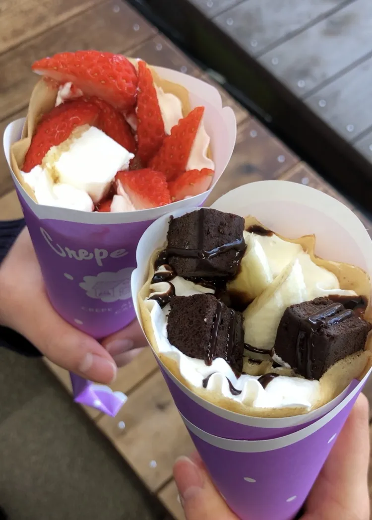 駅前の店舗と移動販売BOX号でクレープを販売！ CAFEBOXBASE（カフェボックスベース）／五泉市