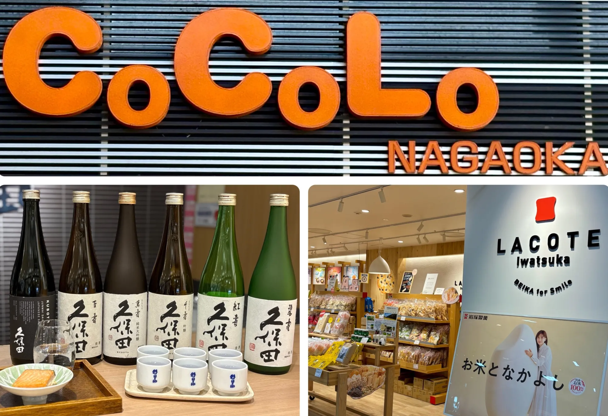 【心がはずむ駅ビル CoCoLo長岡】朝日酒造直営店・岩塚製菓グループアンテナショップお土産特集／長岡市