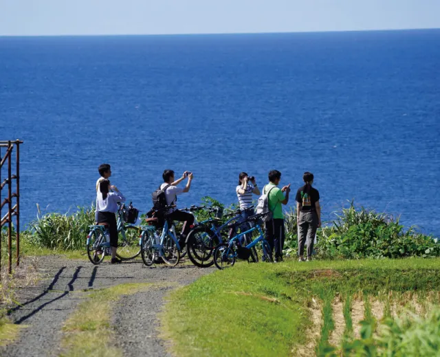 佐渡島内サイクリング (小木海岸コース)