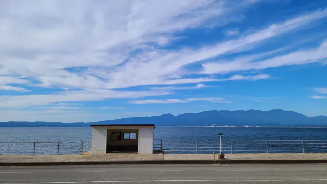 背合バス停