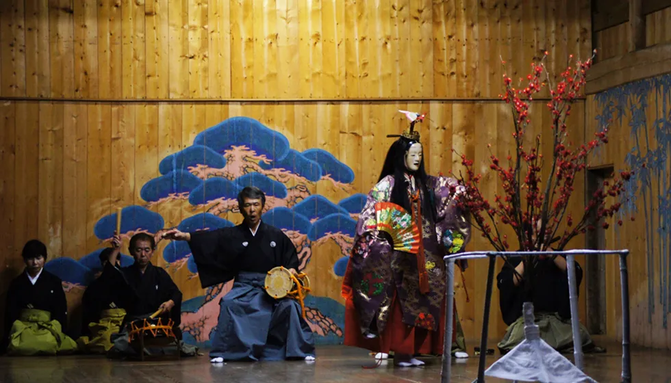 畑野能楽クラブ「一葉会」主催の加茂神社夜能
