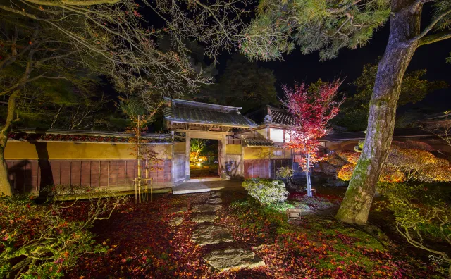 北方文化博物館 紅葉ライトアップ