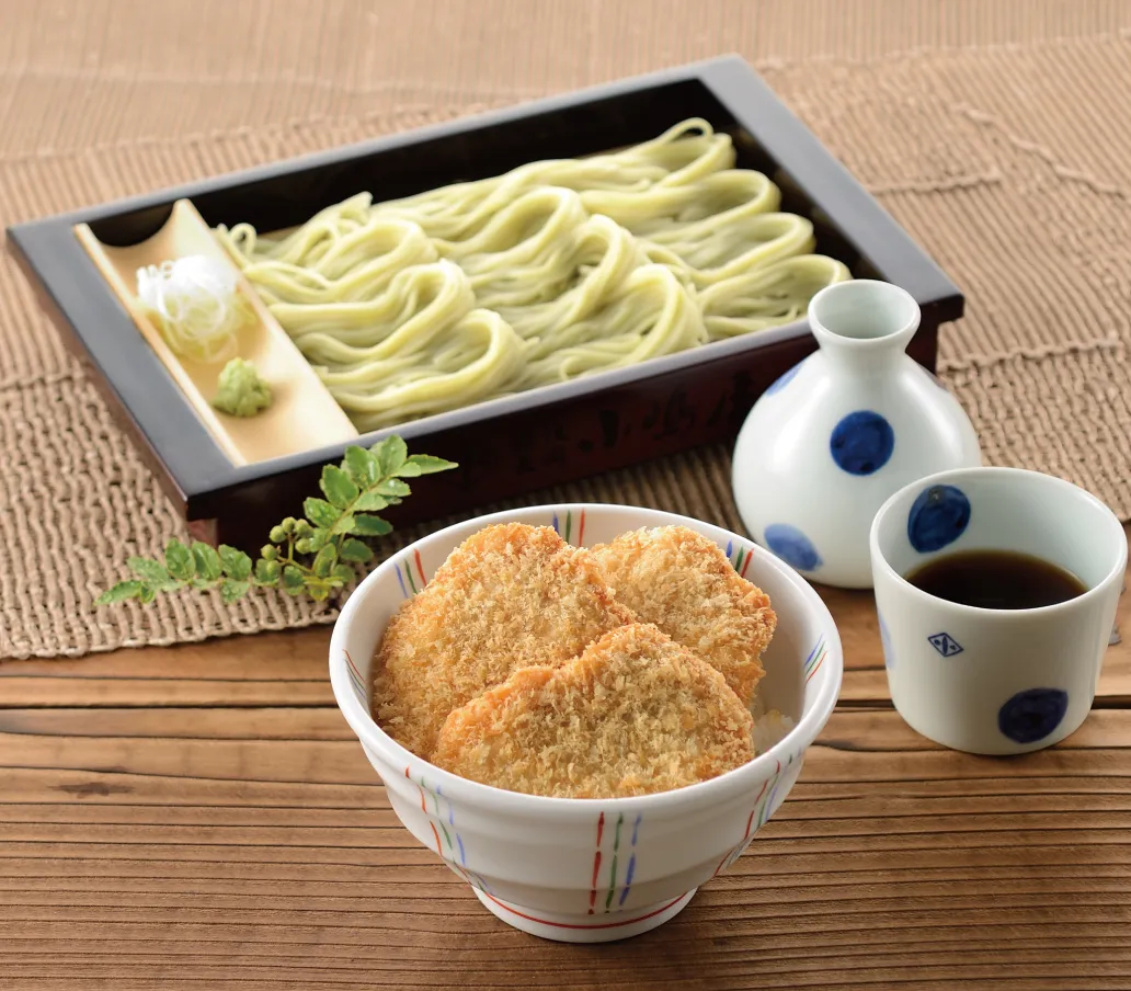 へぎそばとタレカツ丼セット