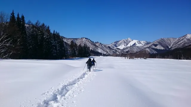 大源太スノーシューとそば打ち体験