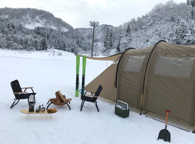 とちおファミリースキー場「雪中キャンプ」