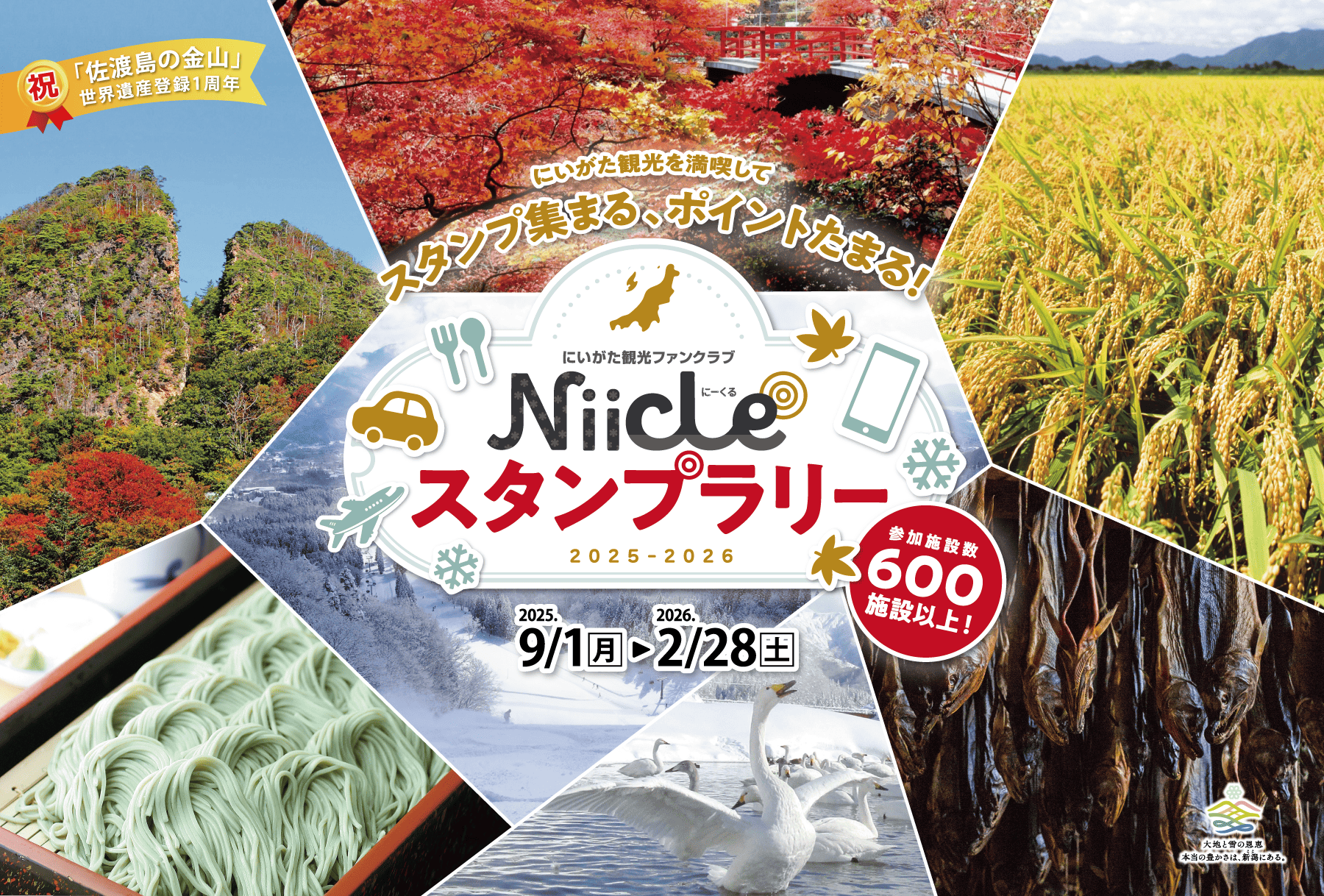 にいがた観光ファンクラブNiicleスタンプラリー 2025-2026