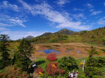 火打山　秋の彩り