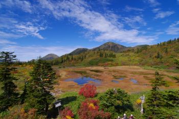 火打山　秋の彩り
