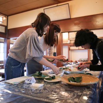 笹箕寿司作り体験
