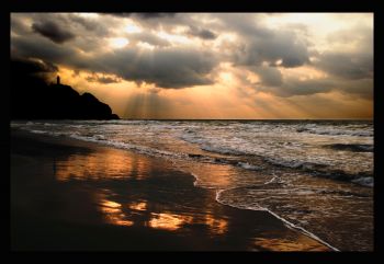冬の角田浜