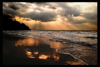 冬の角田浜