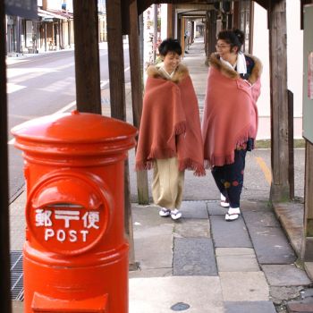 冬の雁木美人