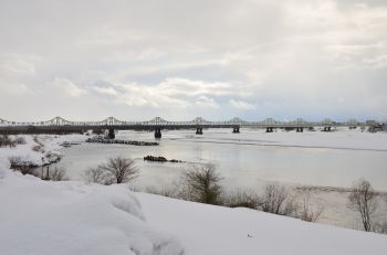 冬の長生橋