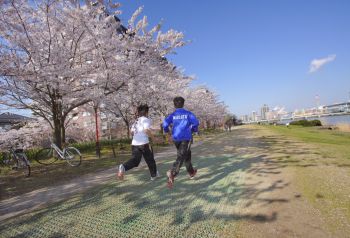 春風とランニング！