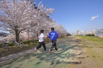 春風とランニング！