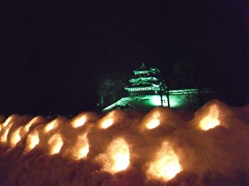 高田公園雪行燈