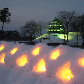 高田公園雪行燈